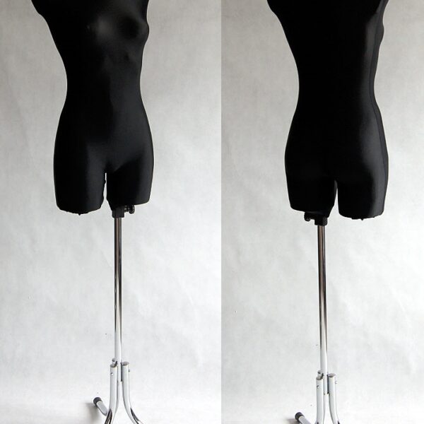 Manekin damski długi czarny - rozm. 34/36 - noga typu "kotwica"
